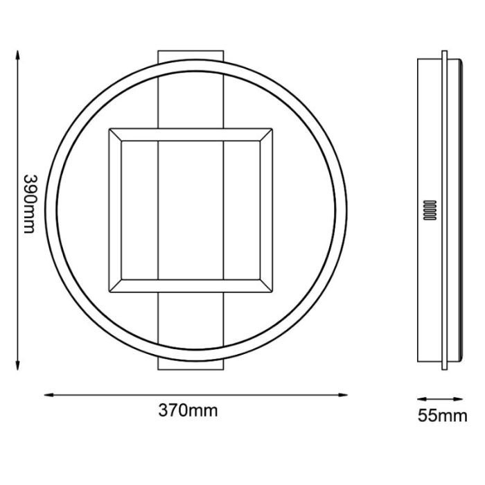 Design Deckenlampe Braun, Konrad, 20W, 3000K LED