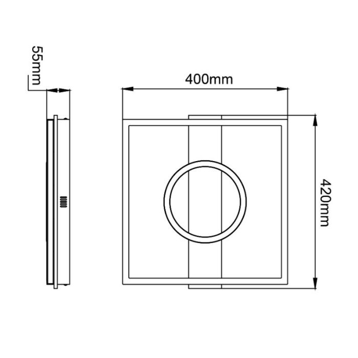 Design Deckenlampe Braun, Konrad, 20W, 3000K LED