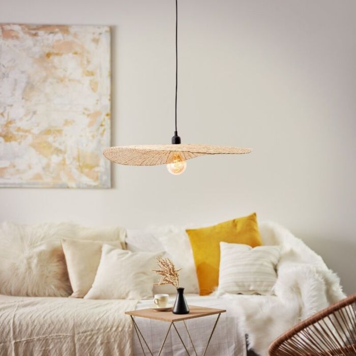 Holz Pendelleuchte Beige, Georgina