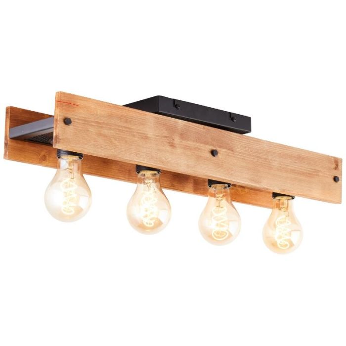 Holz Deckenleuchte Braun, Rasha