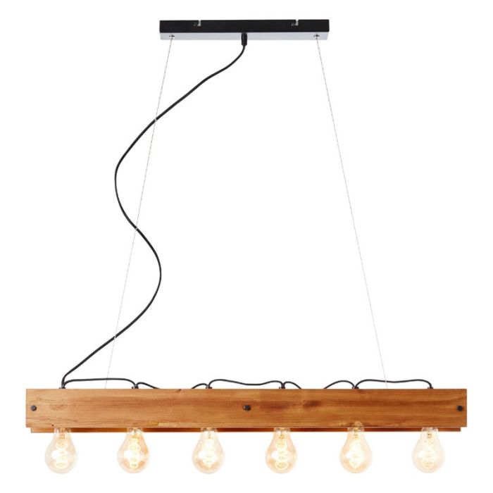 Holz Pendelleuchte Braun, Rasha