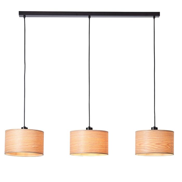 Holz Pendelleuchte Beige, Enna