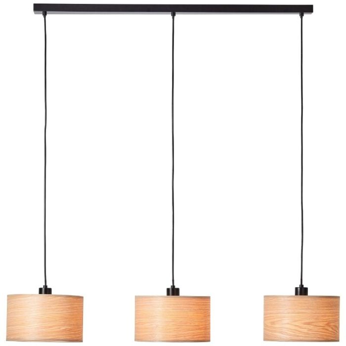 Holz Pendelleuchte Beige, Enna