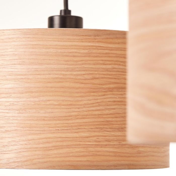 Holz Pendelleuchte Beige, Enna