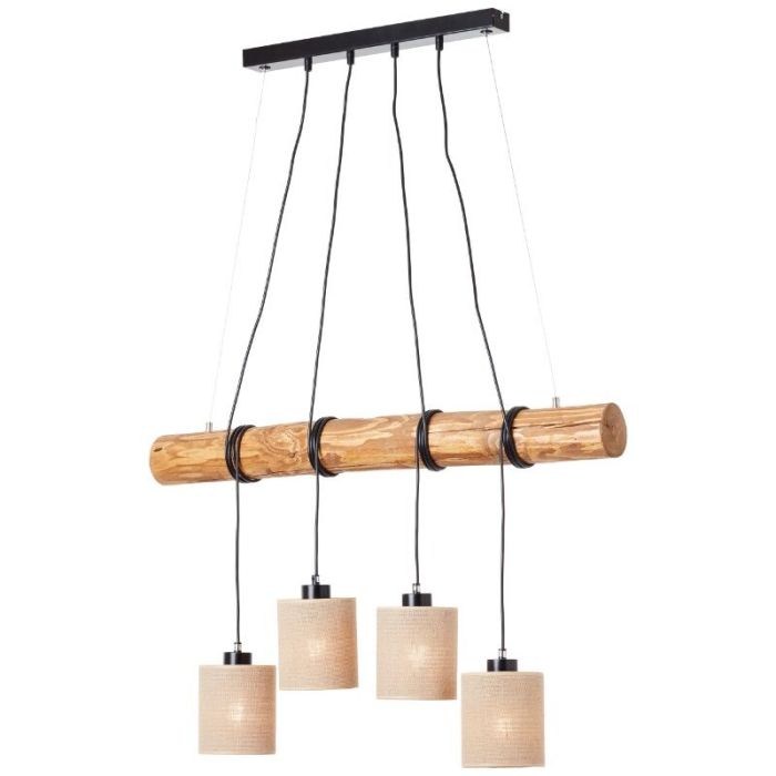 Holz Pendelleuchte Esszimmer Braun, Veronique