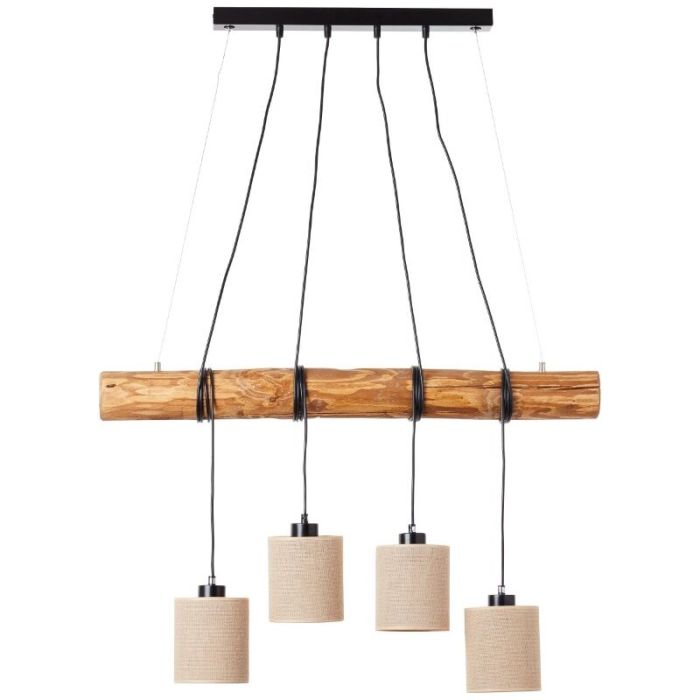 Holz Pendelleuchte Esszimmer Braun, Veronique