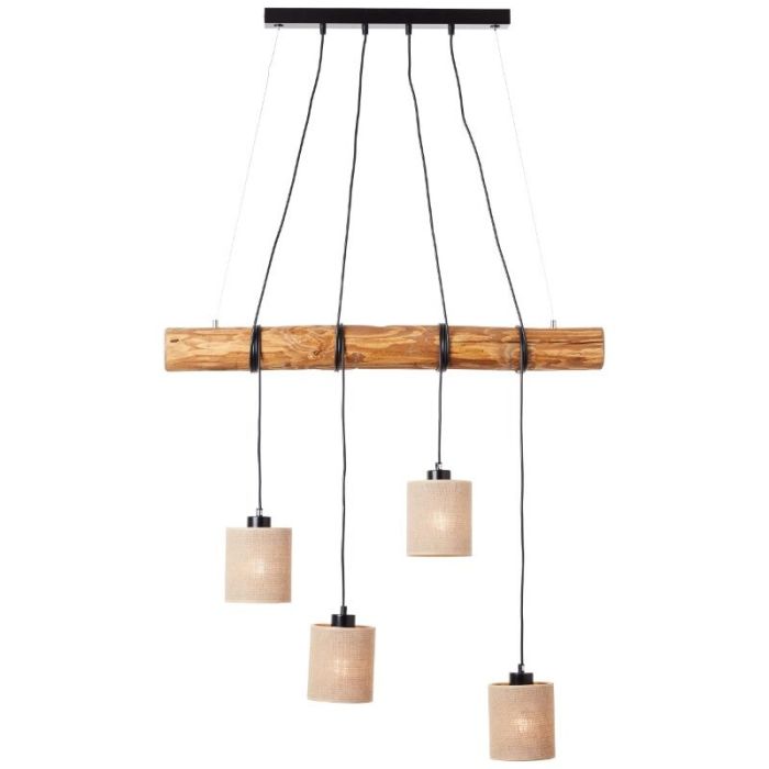 Holz Pendelleuchte Esszimmer Braun, Veronique