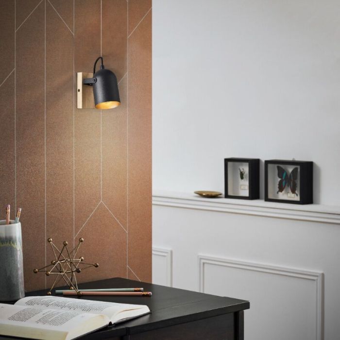 Holz Wandstrahler Gold, Veroniek
