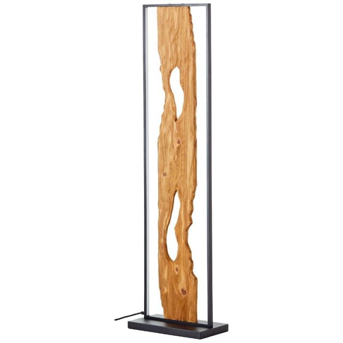 Landhaus Stehlampe Braun, Raynor, 20W, 3000K LED, mit Schalter
