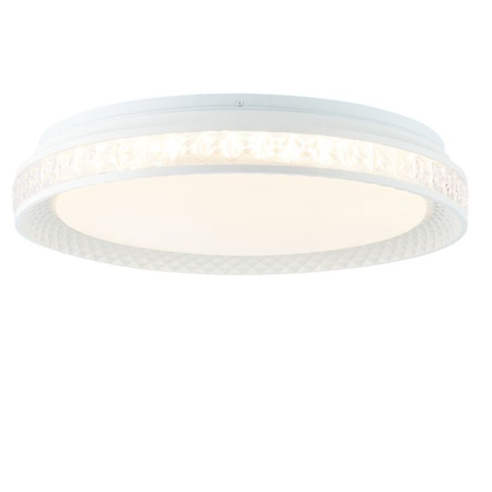Moderne Smart Deckenleuchte Transparent, Rashmi, 24W, warm- bis kaltweiß einstellbare LED