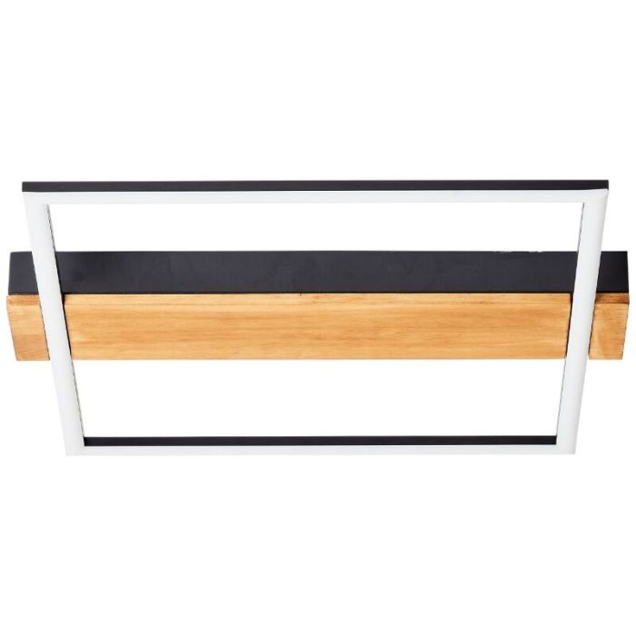 Holz Deckenlampe Schwarz, Fannie, 24W, 3000K LED