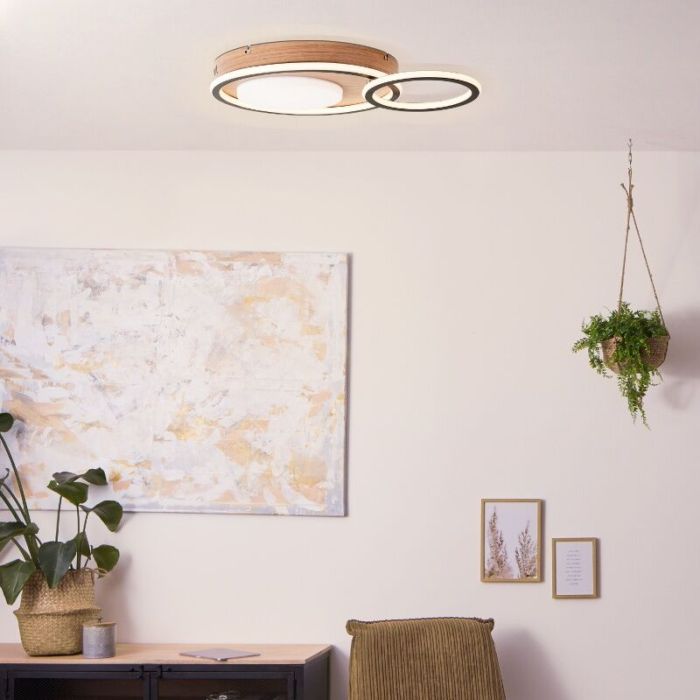 Moderne Deckenlampe Schwarz, Georgios, 48W, 3000K LED