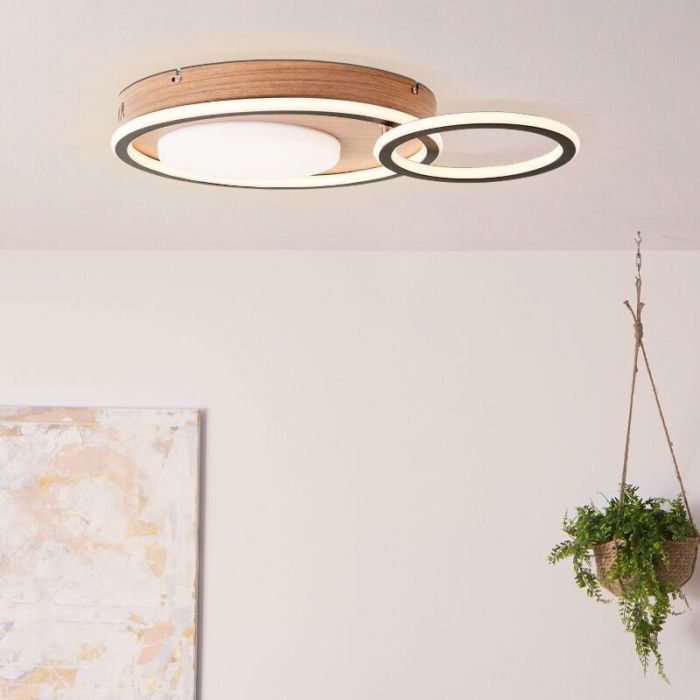 Moderne Deckenlampe Schwarz, Georgios, 48W, 3000K LED