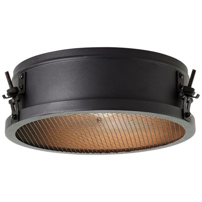 Industrielle Deckenlampe Schwarz, Gael