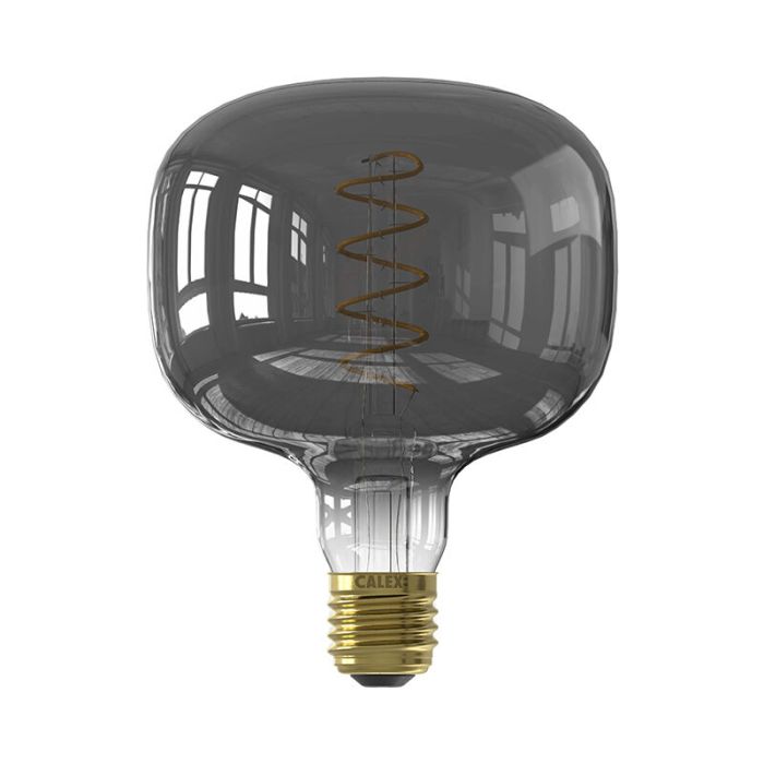 Graue Calex LED Filamentlampe, Kiesel, E27, 2200K (extra attraktives Weiß), dimmbar