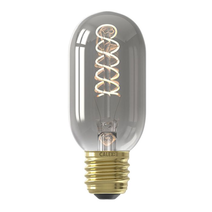 Graue Calex LED Rohr, 11 cm, E27, 4W, 1800K, dimmbar