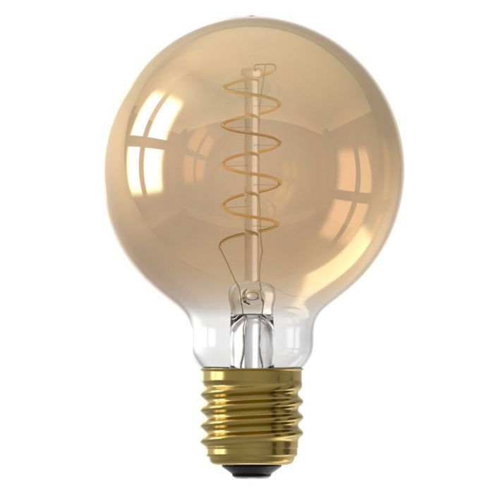 Dimmbare Calex E27 LED-Filament Lampe Bernstein, 3,8W, 2100K