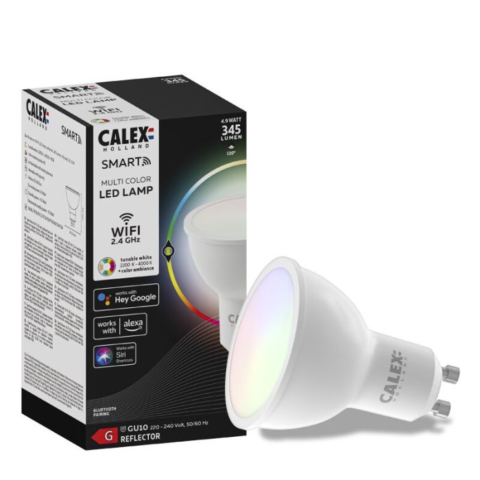 Calex Smart LED-Lampe GU10 4,9W, RGBW