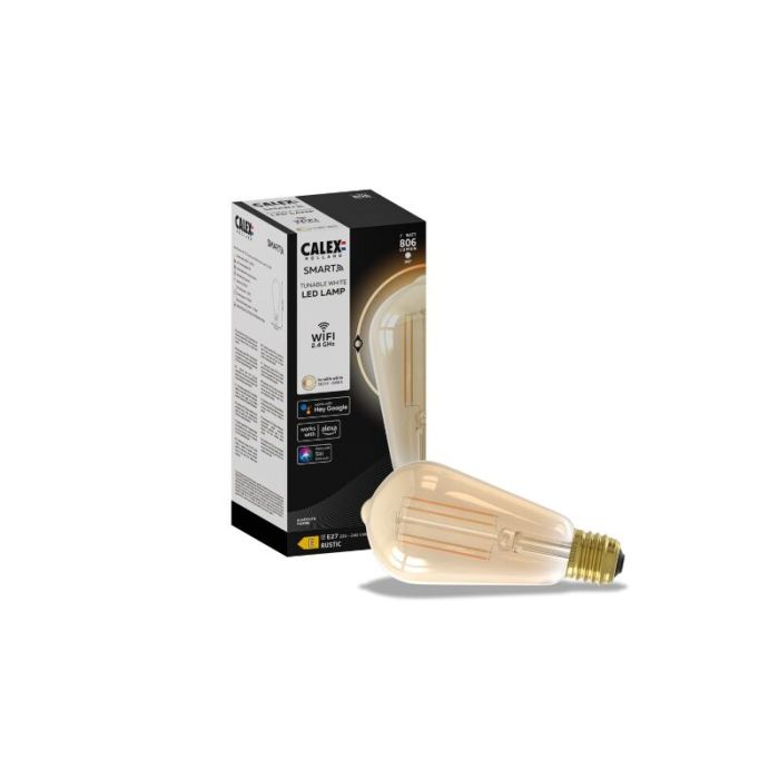 Calex Smart LED-Lampe E27 Bernstein, 7W, 1800-3000K