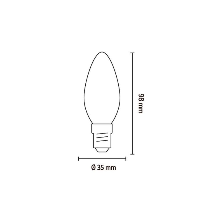Calex Smart LED-Lampe E14 Bernstein, 5W, 1800-3000K