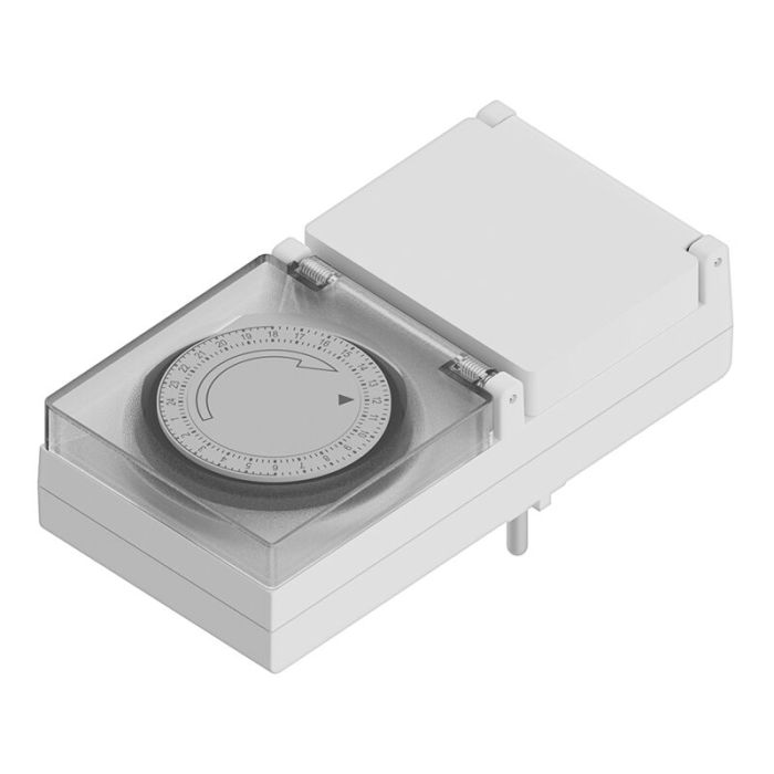 Wasserdichte Schaltuhr Steckdose mit 24-Stunden-Timer, IP44
