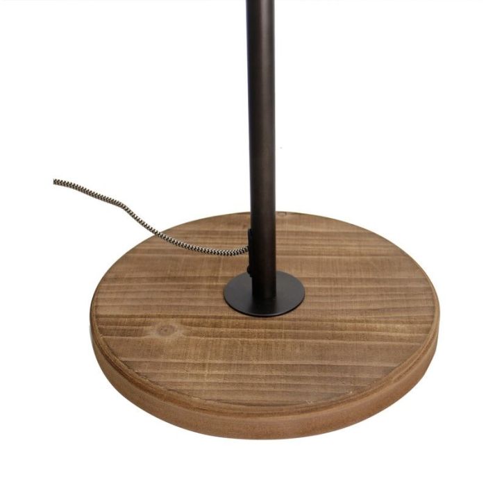 Industrielle Stehlampe Schwarz, Calvin, mit Schalter