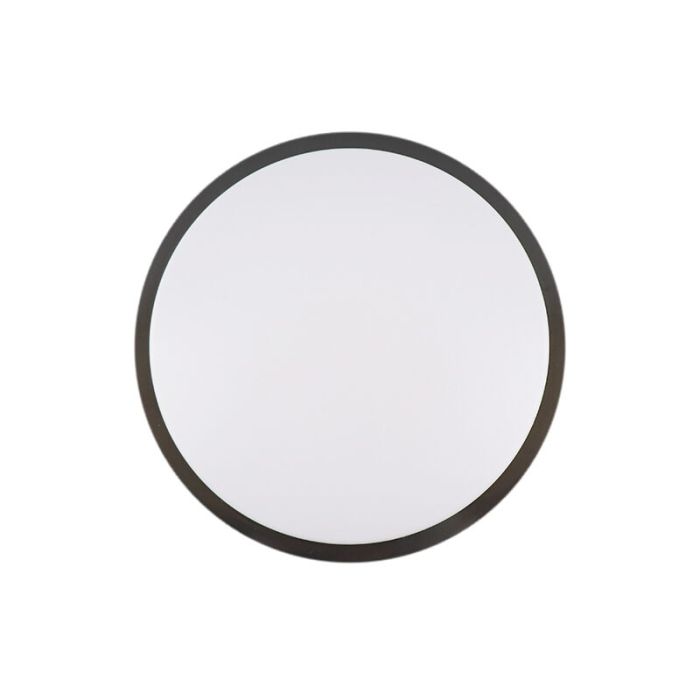 Schwarze moderne Deckenlampe Kunststoff, Kos, 16W, 3000K LED
