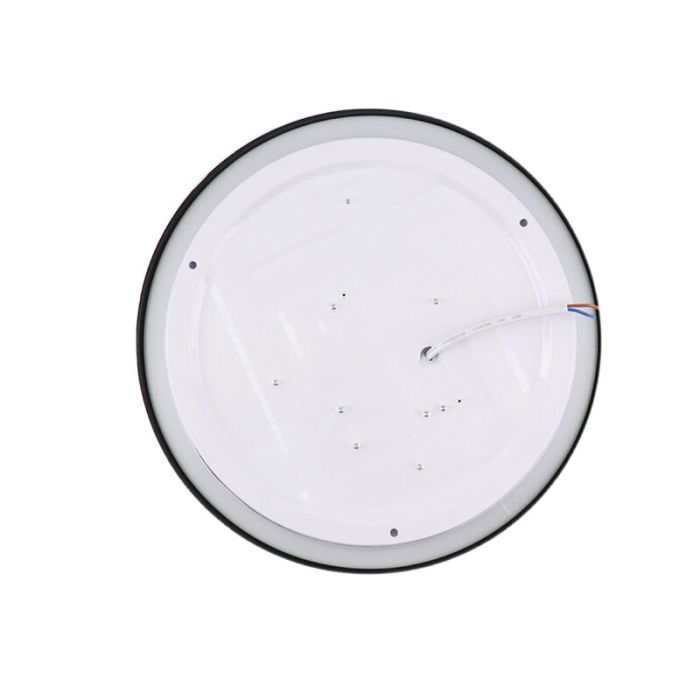 Schwarze moderne Deckenlampe Kunststoff, Kos, 16W, 3000K LED