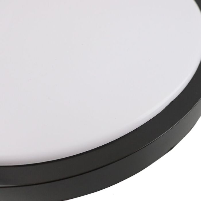 Schwarze moderne Deckenlampe Kunststoff, Kos, 16W, 3000K LED