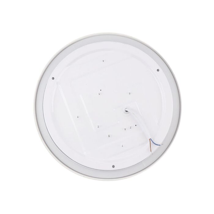 Weiße moderne Deckenlampe Kunststoff, Kos, 16W, 3000K LED