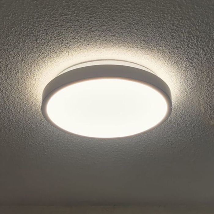Weiße moderne Deckenlampe Kunststoff, Kos, 16W, 3000K LED