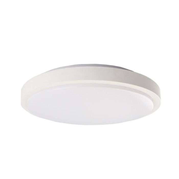 Weiße moderne Deckenlampe Kunststoff, Kos, 22W, 3000K LED