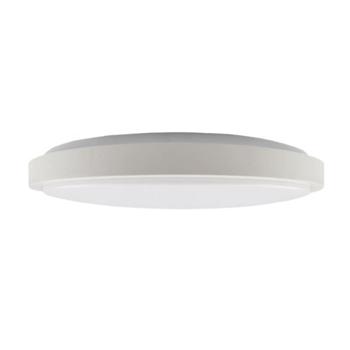 Weiße moderne Deckenlampe Kunststoff, Kos, 22W, 3000K LED