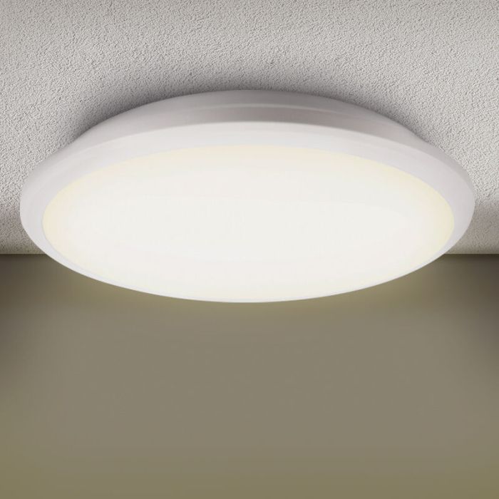 Schwarze moderne Deckenlampe Kunststoff, Joachim, 24W, 3000K LED
