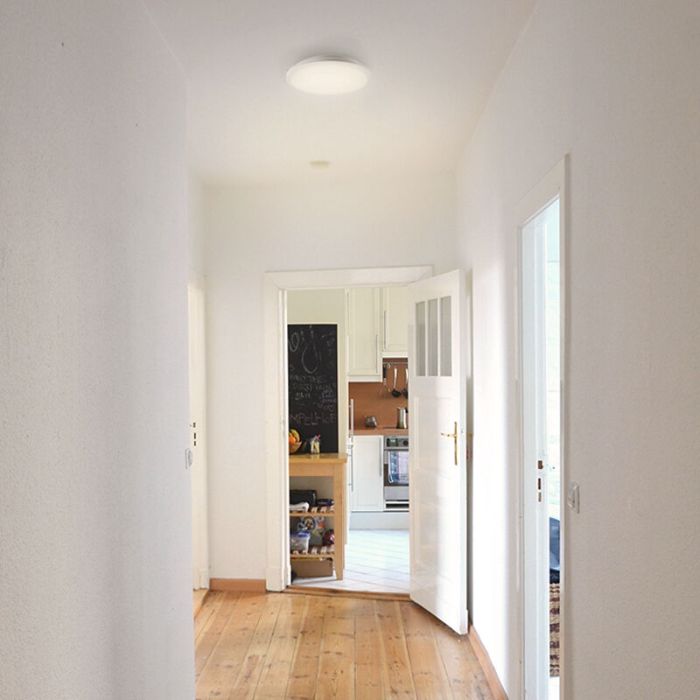 Schwarze moderne Deckenlampe Kunststoff, Joachim, 24W, 3000K LED