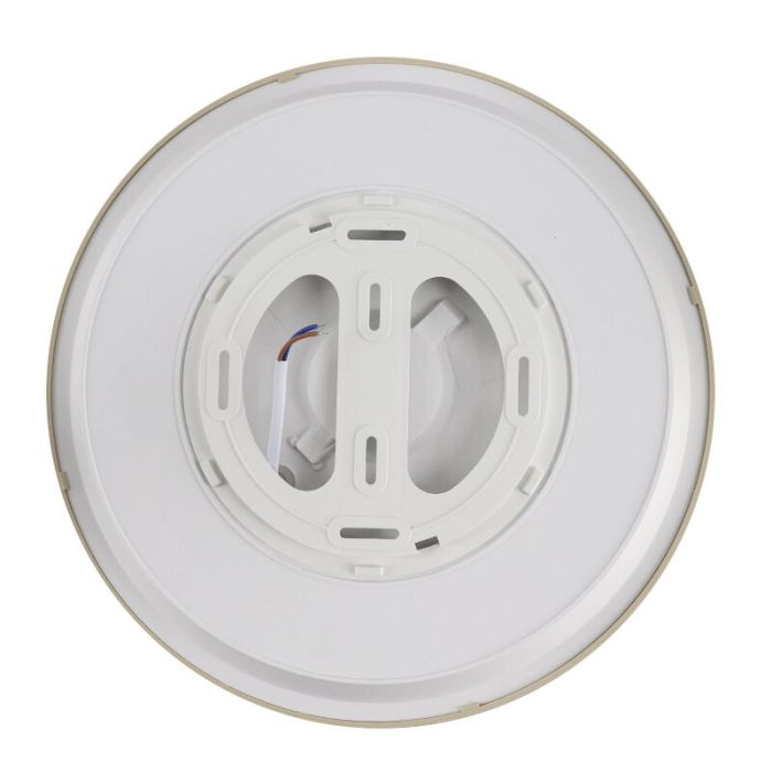 Silberne moderne Deckenlampe Kunststoff, Joachim, 24W, 3000K LED