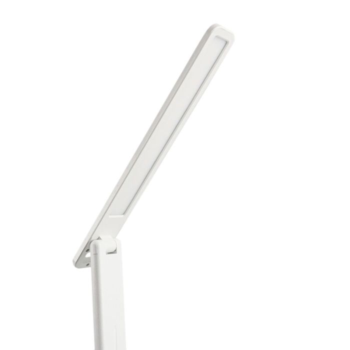 Weiße moderne Schreibtischlampe Kunststoff, Danila, 5W, in Lichtfarbe einstellbare LED, mit Touch-Dimmer