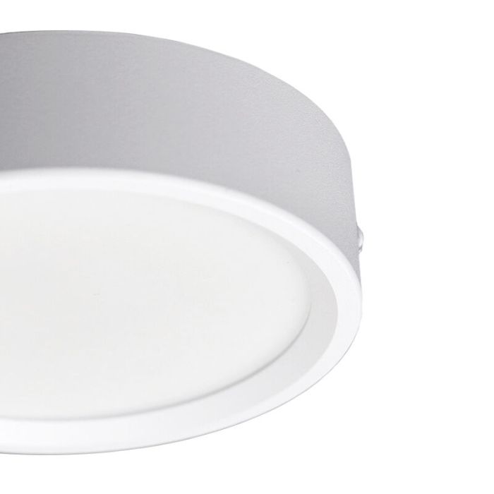 Weiße Deckenleuchte Aluminium, Aletta, 15W, 3000K LED
