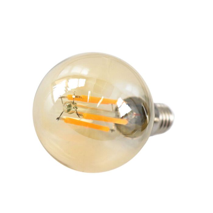 Dimmbare E14 LED Lampe, P45, 3w, Bernstein Glas, 2200K