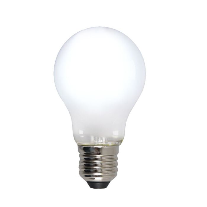 Dimmbare E27 LED Lampe, A60, 5W, weiß glas, 6500k