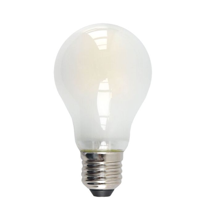 Dimmbare E27 LED Lampe, A60, 5W, weiß glas, 6500k
