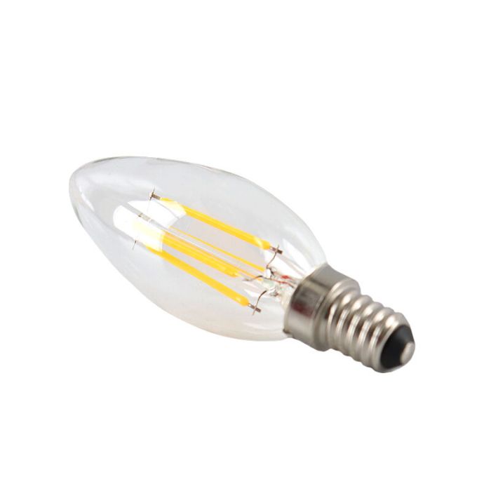 Dimmbare E14 LED Kerze, 3w, transparent Glas, 2700k