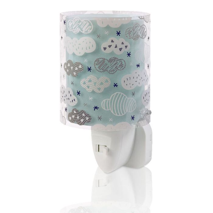 Grüne Kinder Steckdosenlampe Kunststoff, Clouds