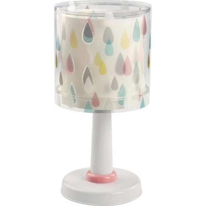 Mehrfarbige Kinder Tischleuchte Kunststoff, Rain, mit Schalter