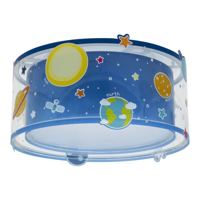 Blaue Kinderzimmer Deckenleuchte Kunststoff, Planets