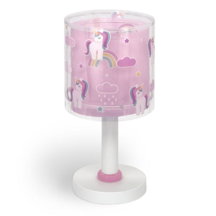 Rosa Kinderzimmer Tischleuchte Kunststoff, Unicorn