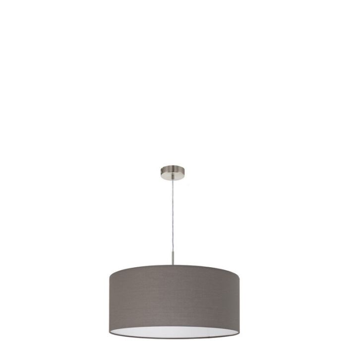 Anthrazit moderne Pendelleuchte Stoff, Abano