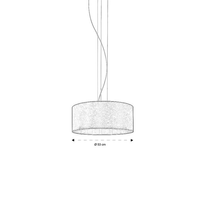 Goldene moderne Pendelleuchte Stoff, Terme