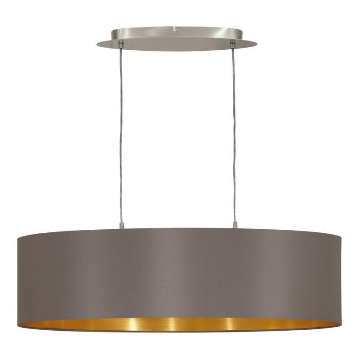 Braune moderne Pendelleuchte Stoff, Terme