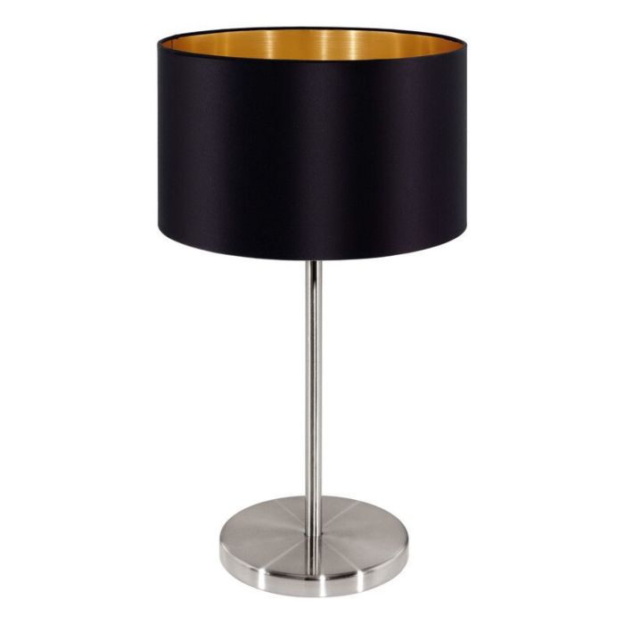 Goldene moderne Tischleuchte Stoff, Terme, mit Schalter